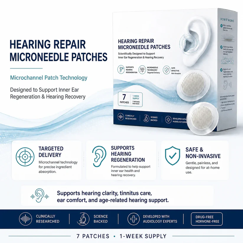 HEARING SUPPORT MICRONEEDLE PATCHES