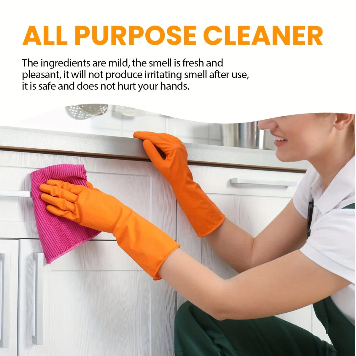 Multifunctional degreaser suitable for stovetops and range hoods; safe for daily use.